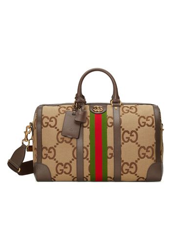 Gucci Jumbo GG Duffle Bag Camel/Ebony