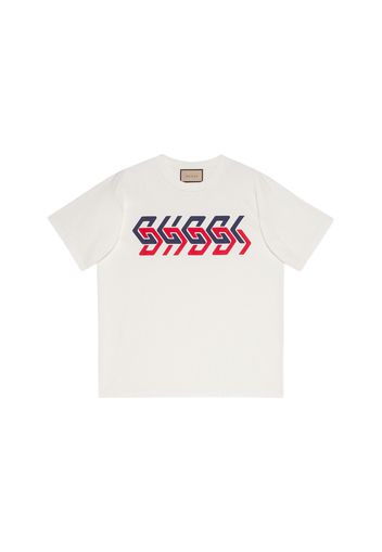 Gucci Gucci Mirror Print T-Shirt Ivory