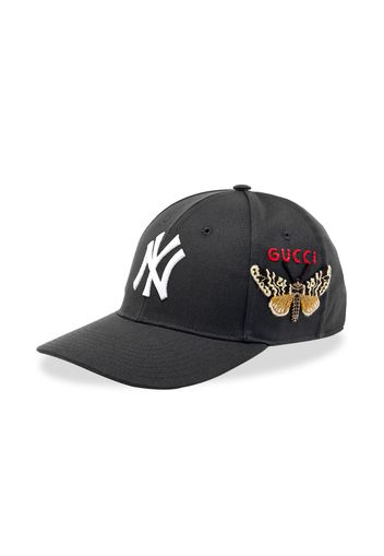 Gucci NY Yankees Embroidered Butterfly Baseball Cap Black