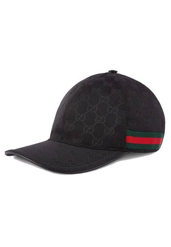 Gucci Original GG Canvas Baseball Hat with Web Black