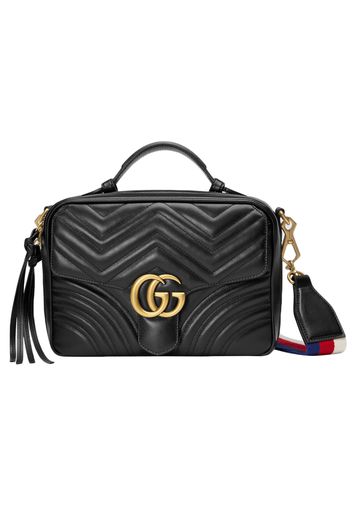 Gucci GG Marmont Shoulder Bag Matelasse (Sylvie Web) Small Black