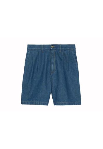 Gucci Lovelight Denim Shorts Blue