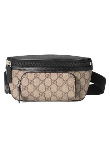 Gucci Front Pocket Belt Bag GG Supreme Small Black/Beige