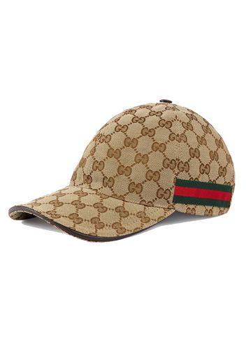 Gucci Original GG Canvas Baseball Hat with Web Beige/Brown