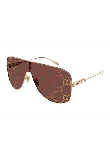 Gucci Aviator Frame Sunglasses Gold/Red (GG1436S-003-99)