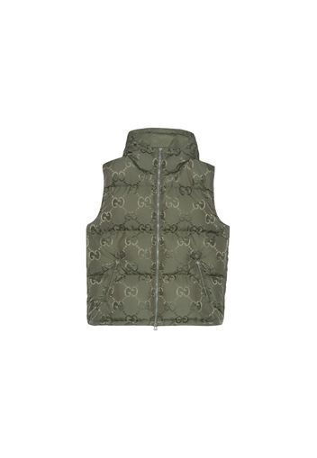 Gucci Jumbo GG Canvas Down Gilet Green