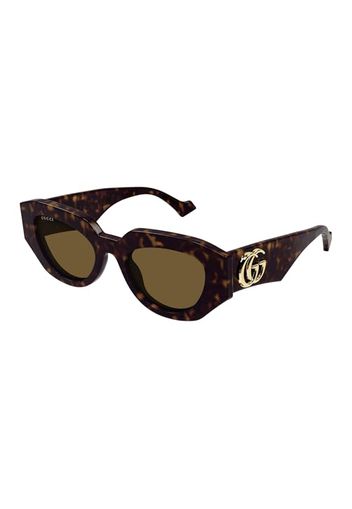 Gucci Oval Sunglasses Brown (GG1421S-002-FR)