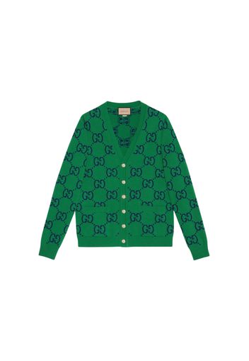 Gucci GG Knit Cardigan Green/Blue