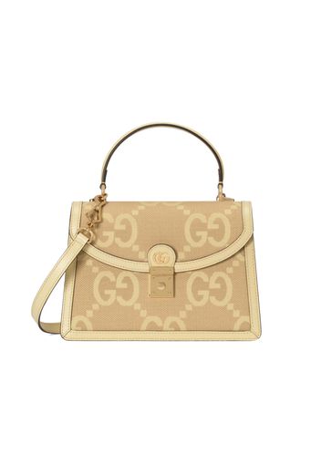 Gucci Ophidia Jumbo GG Top Handle Bag Camel/Banana