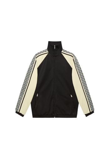 Gucci Oversize Technical Jersey Jacket Black/Ivory