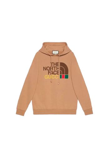 Gucci x The North Face Cotton Hoodie Brown