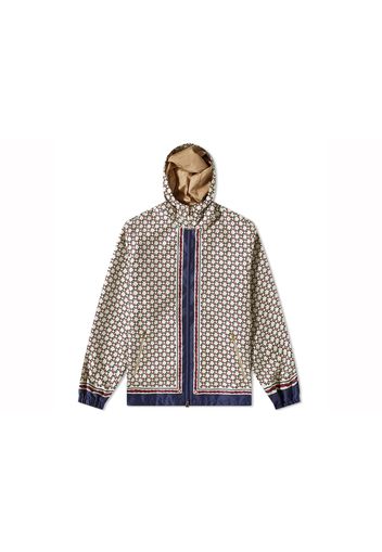 Gucci Geometric G Motif Jacket Ivory Blue