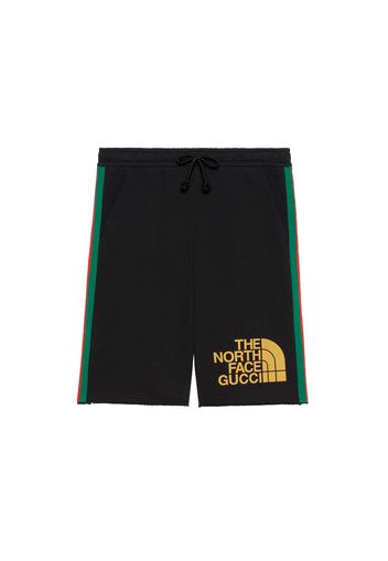 Gucci x The North Face Web Print Cotton Shorts Black