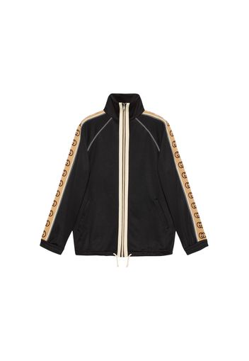 Gucci Oversize Technical Jersey Jacket Black