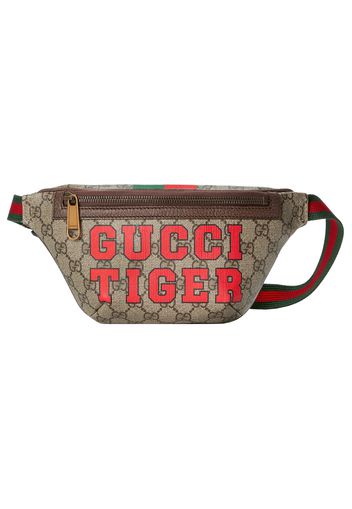 Gucci Tiger GG Belt Bag Beige/Ebony