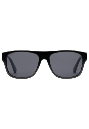 Gucci Rectangular Frame Acetate Sunglasses Black (519163 J0070 7710)