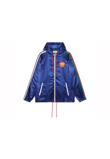 Gucci x Adidas Satin Nylon Jacket Blue