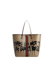 Gucci x Balenciaga The Hacker Project Graffiti Large Tote Bag Beige