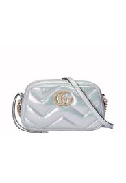 Gucci GG Marmont Small Camera Shoulder Bag Green Iridescent