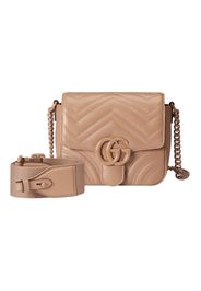 Gucci GG Marmont Matelasse Mini Shoulder Bag Rose Pink