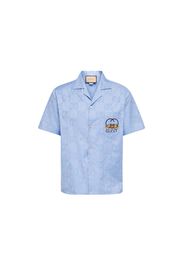 Gucci Kawaii Aloha Logo Shirt Blue