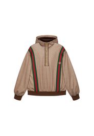 Gucci Mini GG Jersey Hooded Sweatshirt Beige/Ebony