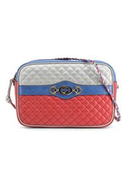 Gucci Laminated Quilted Crossbody Silver/Red/Blue