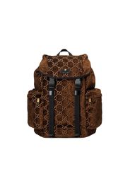 Gucci Backpack GG Velvet Medium Brown