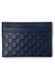 Gucci Card Case Microguccissima (5 Card Slot) Navy Blue