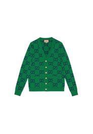 Gucci GG Knit Cardigan Green/Blue