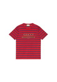 Gucci Logo Striped T-shirt Red