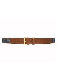 Gucci Square Buckle Belt Blue/Brown