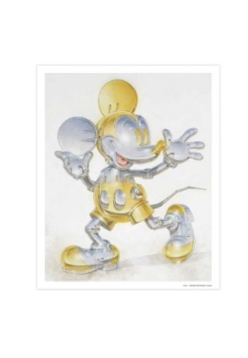 Hajime Sorayama x Disney Future Mickey Mouse Open Edition Small Poster Metallic