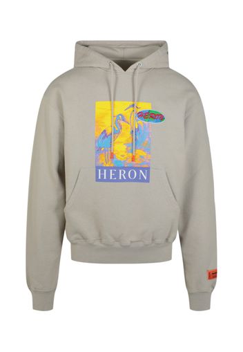 Heron Preston Logo KK22 Hoodie Grey