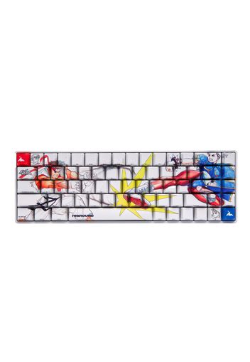 Higround x Street Fighter Ryu vs Chun-Li Basecamp 65 Keyboard White/Blue