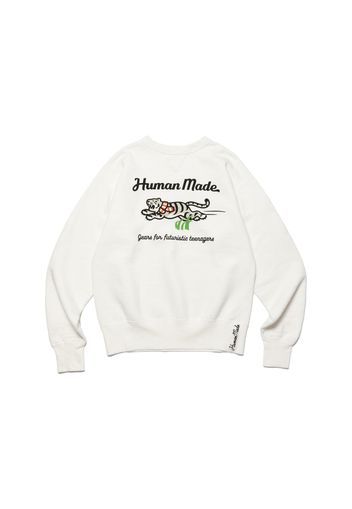 Human Made White Tiger Tsuriami Sweatshirt White