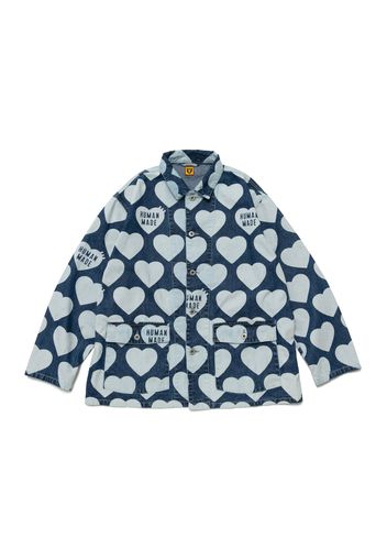 Human Made Heart Denim Coverall Jacket Indigo