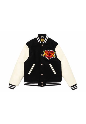 Human Made x KAWS Kids Varsity Jacket Black