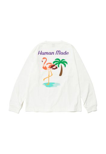 Human Made Flamingo L/S T-Shirt White