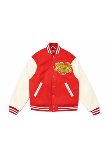 Human Made x KAWS Varsity I Jacket Red