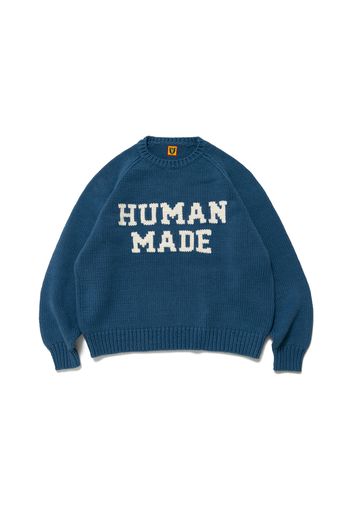 Human Made Rabbit Raglan Knit Sweater Blue