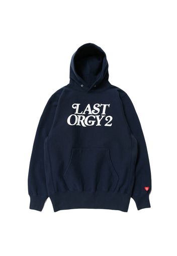 Human Made x Undercover Last Orgy 2 GDC Pizza Hoodie Navy