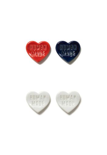 Human Made Heart Chopstick Rest (Set of 4) White Red Blue