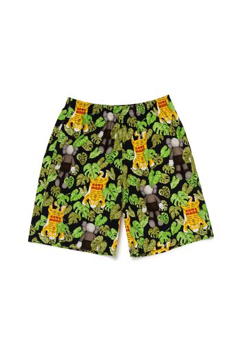 Human Made x KAWS Made Aloha Shorts Black