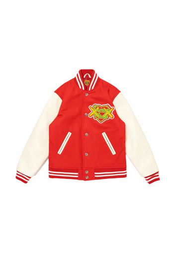 Human Made x KAWS Kids Varsity Jacket Red