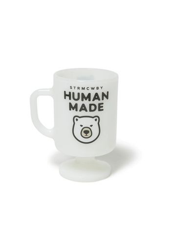 Human Made Milk Glass Pedestal Mug Polar Bear