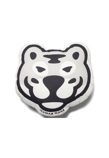 Human Made White Tiger Face Cushion White