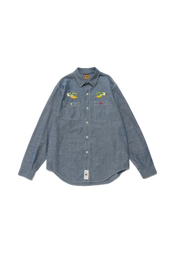 Human Made Chambray L/S Shirt Blue