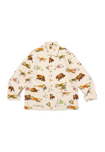 Human Made x KAWS Animal Patterned Coverall Jacket White