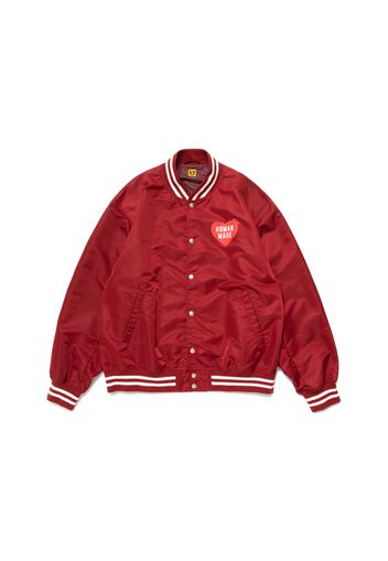 Human Made Nylon Stadium Jacket Burgundy